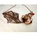 Poppy copper filigree necklace