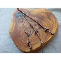 Lilac branch copper hairstick 