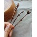 Lilac branch copper hairstick 