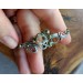 Silver bracelet with rutile quartz