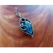 Silver blue labradorite necklace