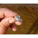 Silver aquamarine ring