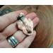 Copper-brass Heart brooch