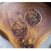 Filigree copper earrings with silver earhook