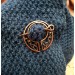 Copper celtic brooch