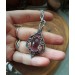 Silver amethyst knot necklace wire wrap 