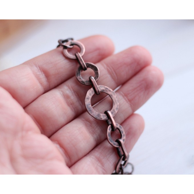 Copper chain bracelet 