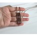 Copper wire wrap unisex necklace