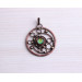 SteamPunk dichroic glass necklace 