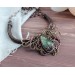 Copper wire wrap labradorite necklace