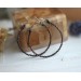 Copper wire wrap viking earrings