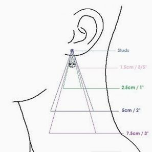 earrings size guide